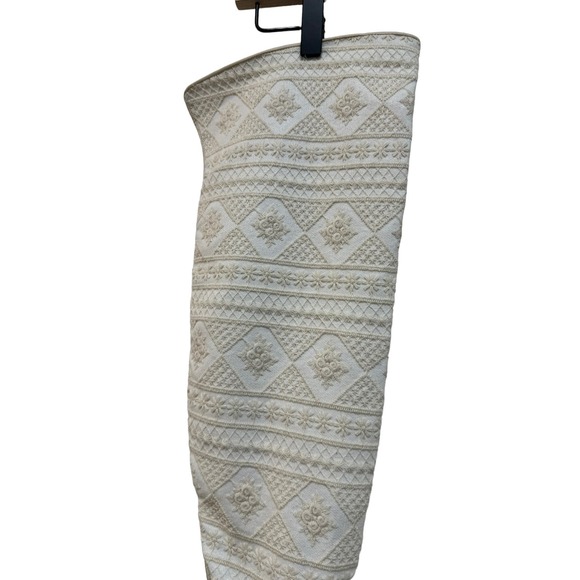 NEW FREE PEOPLE Bren Textile Slouch Boots Size 36.5 6.5  Cream Leather FALL - Picture 8 of 11